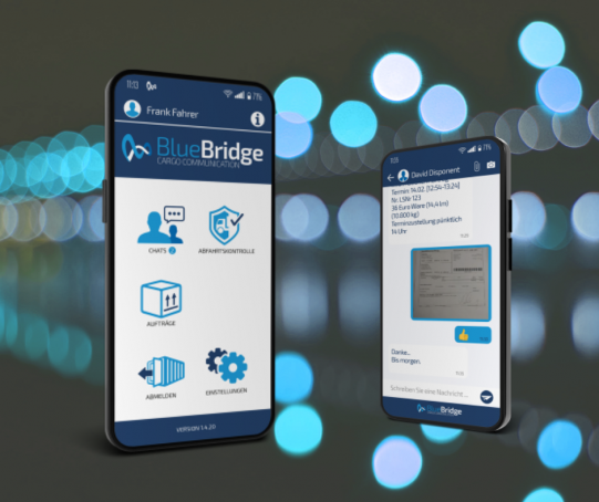 Die bluebridge Fahrer-App